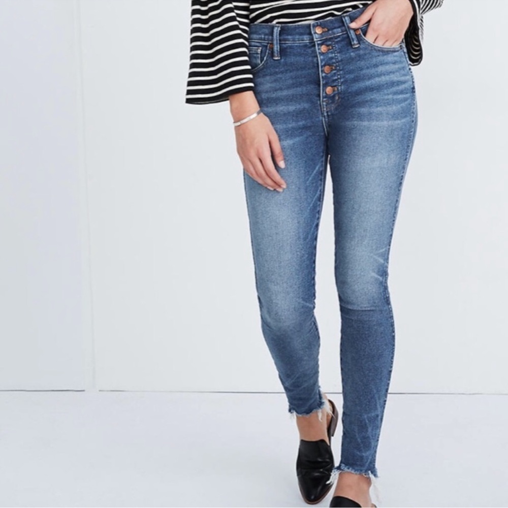 Madewell size 33 high rise skinny jeans - Picture 6 of 7